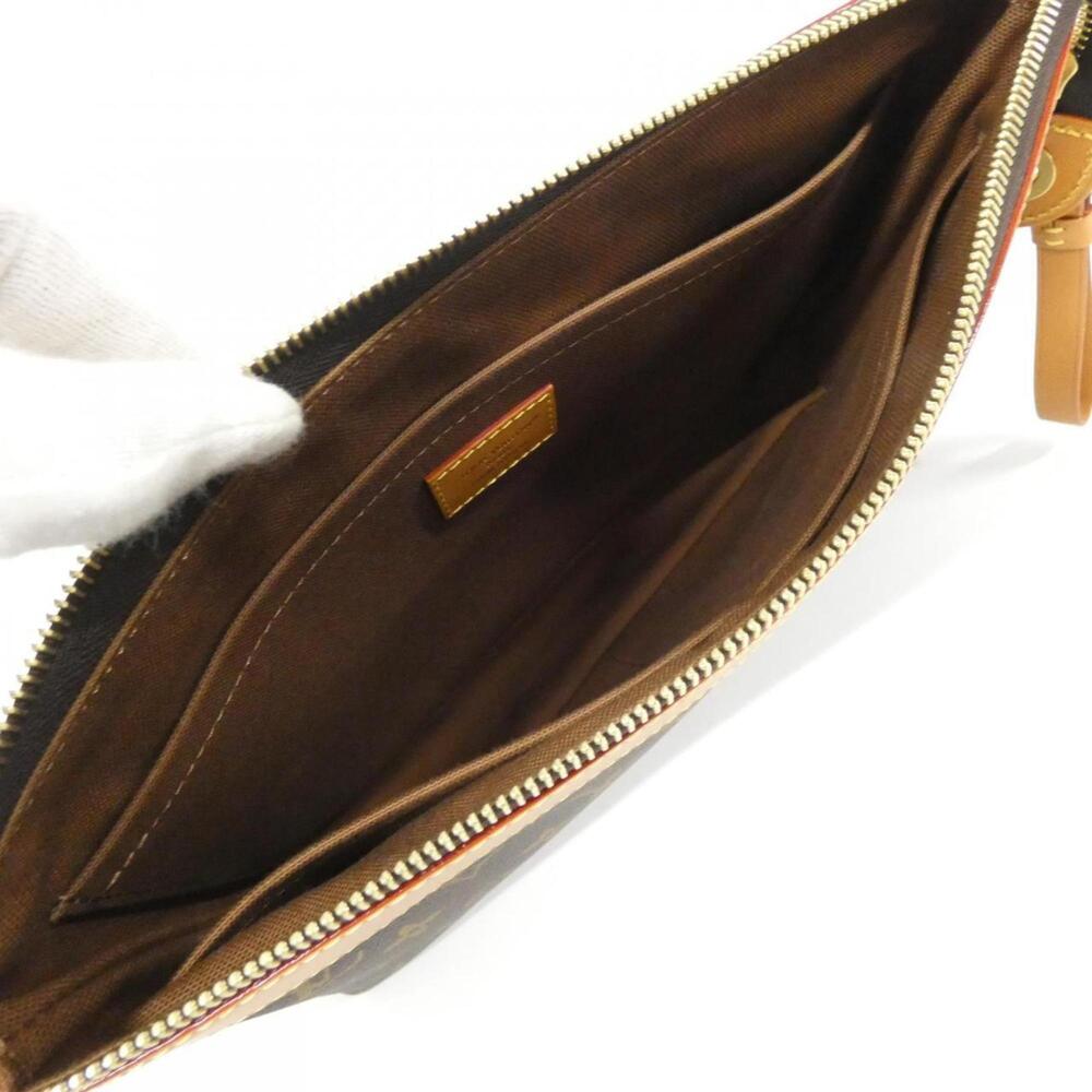 LOUIS VUITTON Authentic Brown Monogram Pochette Mini Bag - Picture 8 of 9